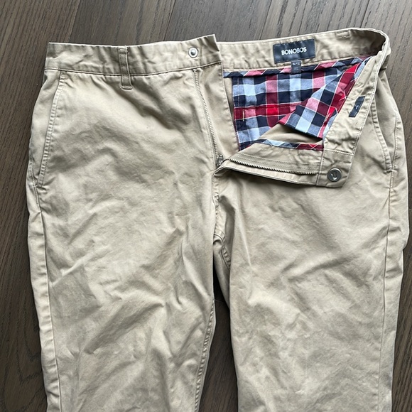 Bonobos Khaki Chinos 34 X 34 Like new - Picture 2 of 5